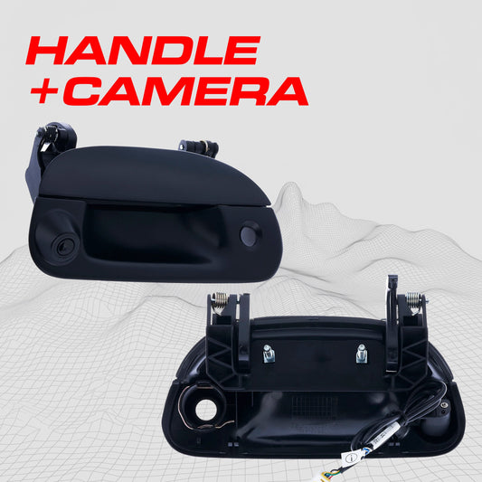 Ford F150 F250 F350 F450 F550 (1997-2007) Black Replacement Tailgate Handle with Backup Camera